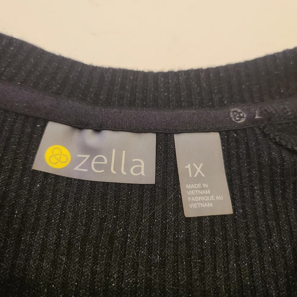 NWT Zella actiwear women's sz.1X black with metallic fabrics( E) - Picture 7 of 12